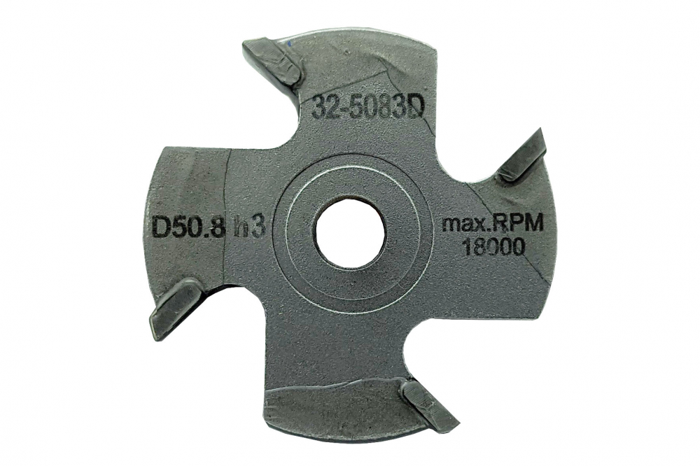 32-5083D. Диск сменный к фальцевой фрезе H3 D50,8 d8 Z4 32-5083D. Диск сменный к фальцевой фрезе H3 D50,8 d8 Z4